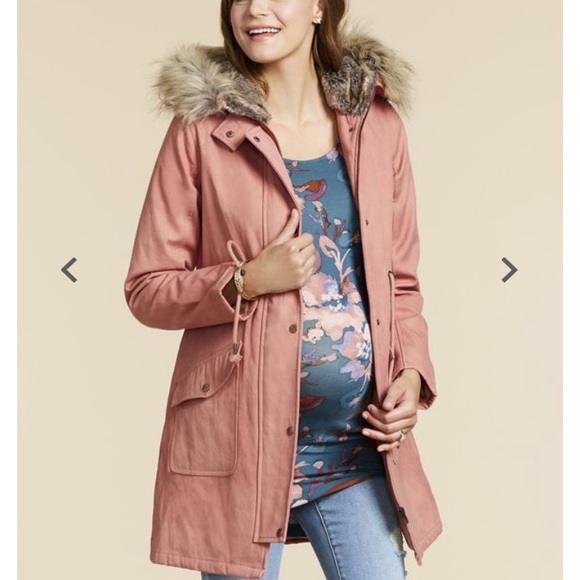 SOLD✨🤰🏻🍁☃️Beautiful pink pregnancy jacket - Picture 4 of 5